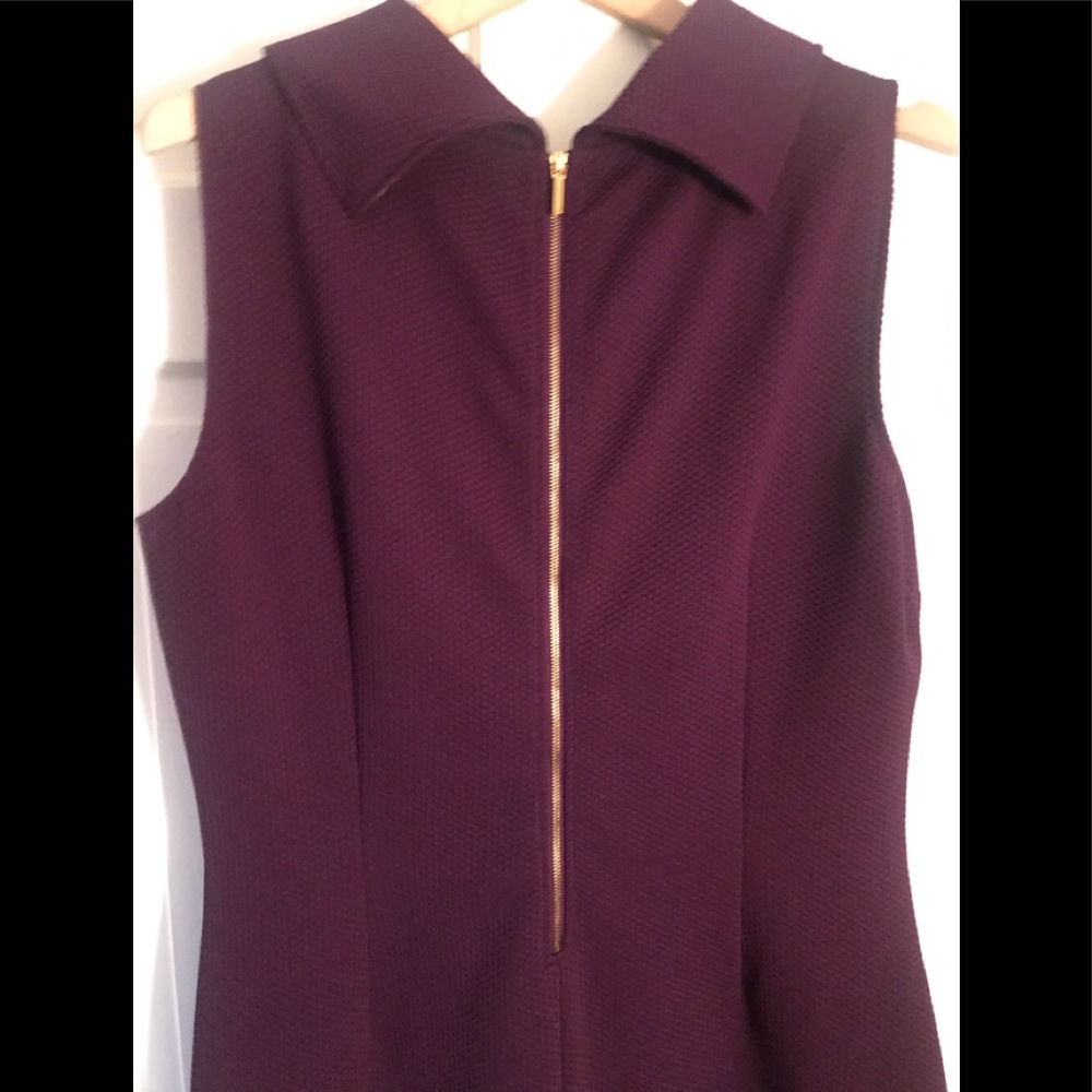 American Living Foldover Collar Purple Sheath Dress in 16 - Picture 7 of 7